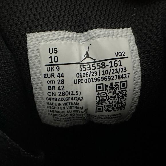 Nike Air Jordan 1 Low Red Bred Toe 2.0 Sneaker Shoe Men 10 Fashion Streetwear - Picture 2 of 9